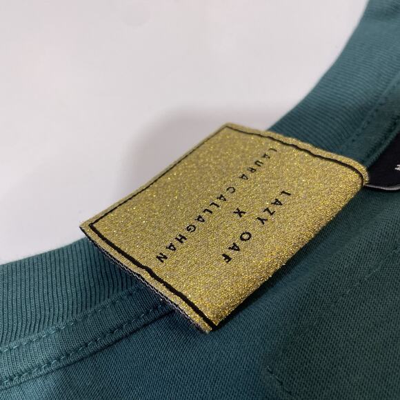 Lazy Oaf x Laura Callaghan Moon Embroidered T-shirt Designer Avant Garde Medium - Picture 4 of 7